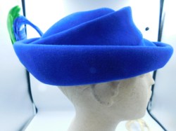 blue hat green feather side b